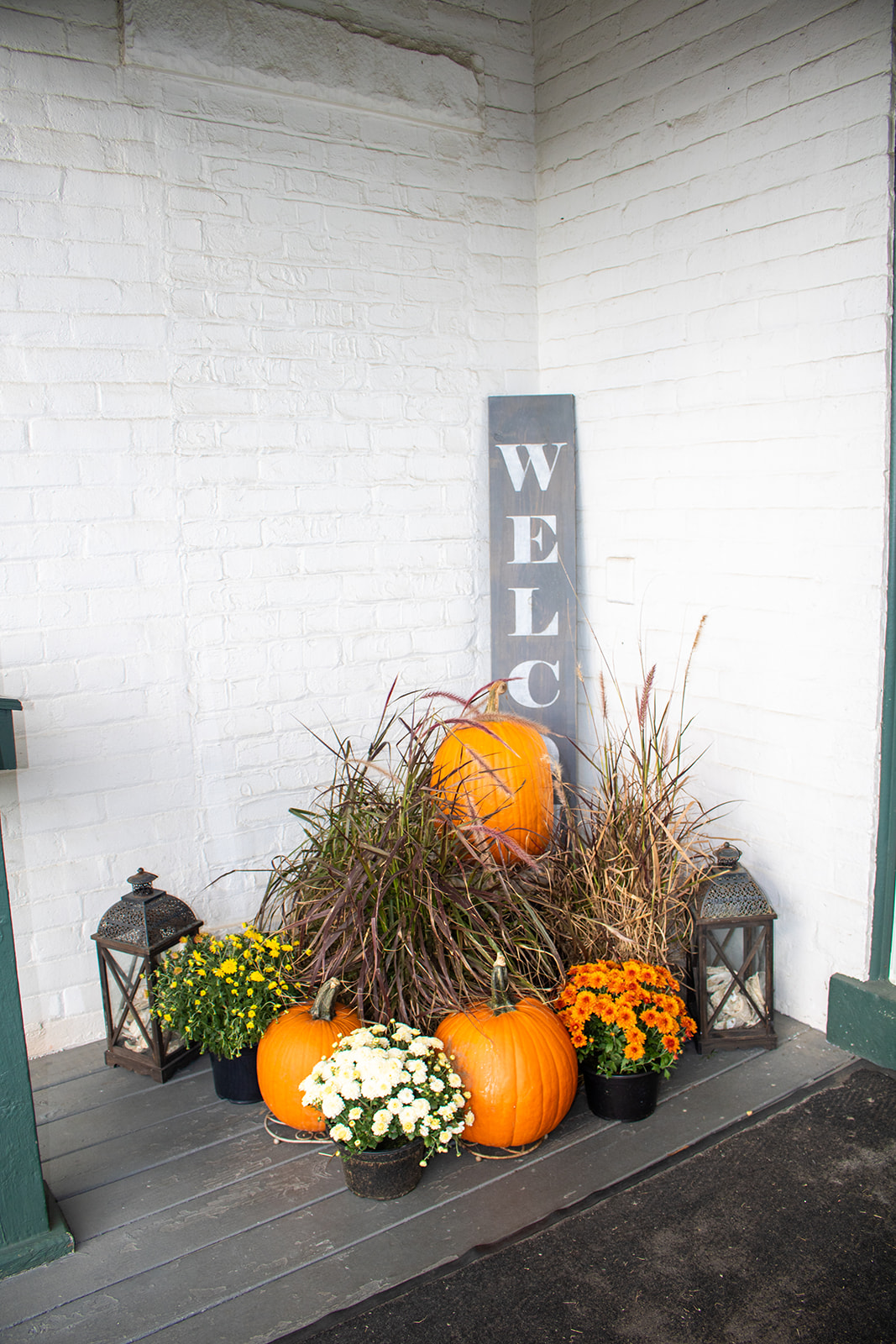 AWHM porch fall decor